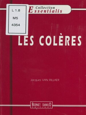 cover image of Les colères